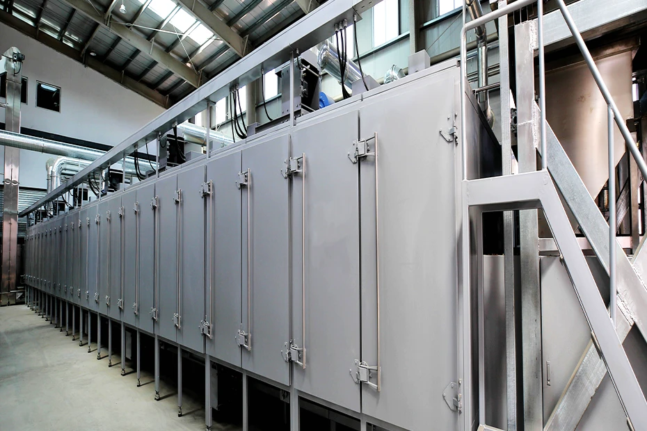 Зона выпечки сырья